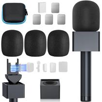 Suporte de Microfone Portátil GAHOGA para DJI Rode Wireless GO com 3 Filtros Pop