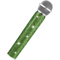 Suporte de microfone Sanwuta Fake Sparkly Bling Strass Suporte de microfone Sanwuta Fake Sparkly Bling Strass