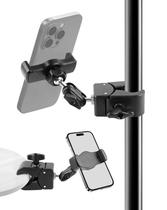 Suporte de microfone, suporte de telefone, braçadeira BILIONE para telefones de 4,7"-7" Suporte de microfone, suporte de telefone, braçadeira BILIONE para telefones de 4,7"-7"