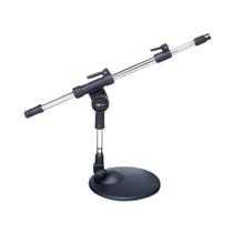 Suporte de microfone vector sm20c de mesa mini girafa c/haste cromada