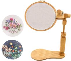 Suporte de moldura de bordado TAPBULL Rotatable Bamboo 28cm