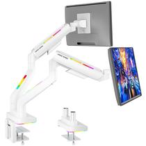 Suporte de monitor ARES WING Multiple para 17-35" com branco RGB