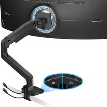 Suporte de monitor ARES WING Single com USB A/C 17-49" 20-44 libras Suporte de monitor ARES WING Single com USB A/C 17-49" 20-44 libras
