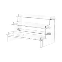 Suporte De Monitor De Escada Transparente De Acrílico Ajustável Feito À Mão Rack De Armazenamento De