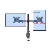 Suporte De Monitor Duplo Com Altura Ajustável Para Telas De 27 Polegadas, Universal, Independente, Suporte De Monitor Duplo Com Altura Ajustável Para Telas De 27 Polegadas, Universal, Independente,