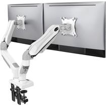 Suporte de monitor duplo HUANUO, telas totalmente ajustáveis de 13-30" Suporte de monitor duplo HUANUO, telas totalmente ajustáveis de 13-30"