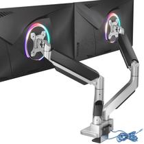 Suporte de Monitor Duplo WALI GSMU002 - Montagem em Braço para 2 Monitores de até 35"