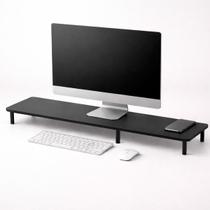 Suporte de Monitor Mesa Computador Escritório Alto Padrão Preto 79 cm