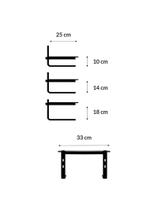 Suporte De Monitor Reliza Office Prata Com Vidro Incolor