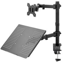 Suporte de montagem em mesa VIVO Black para monitor e laptop de 13-32"