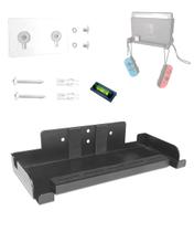 Suporte de montagem em parede EMAQUIN para Nintendo Switch OLED preto Suporte de montagem em parede EMAQUIN para Nintendo Switch OLED preto