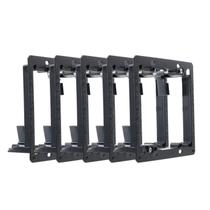 Suporte de montagem em placa de parede Maxmoral 2-Gang Black x5