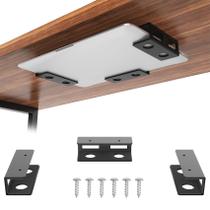 Suporte de montagem para laptop Under Desk GOME com placa de feltro metálica
