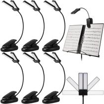 Suporte de música Clip on Reading Light Retisee com duas cabeças