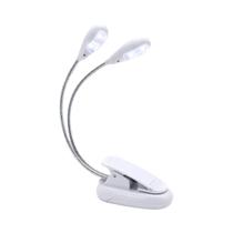 Suporte De Música Para Piano USB Ajustável Com Luz, Braços Duplos, Lâmpada De Leitura Com 4 LEDs E