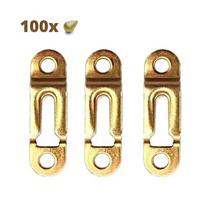 Suporte De Nicho Tipo Presilha Metálica Zinco Amarelo (Kit Com 100 Un)