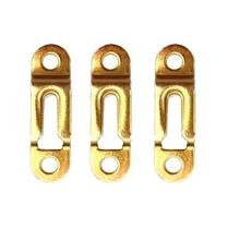 Suporte De Nicho Tipo Presilha Metálica Zinco Amarelo (Kit Com 50 Un)