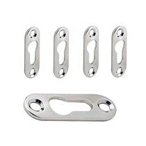 Suporte De Nicho Tipo Presilha Plano Com Furo Escareado Metálico Zinco Branco (Kit Com 100 Un)