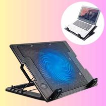 Suporte De Notebook Ventilação Com Cooler Led Resfriador - Oberon