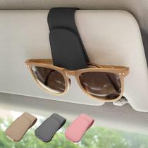 Suporte de óculos de sol Ompellus Magnetic Leather para viseira solar de carro Suporte de óculos de sol Ompellus Magnetic Leather para viseira solar de carro