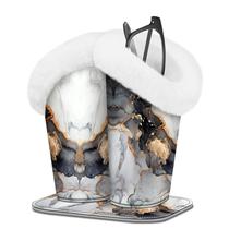 Suporte de óculos Fintie Plush Forrado com Base Magnética Dupla