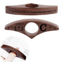 Suporte de página de livro Hatirech personalizado com 26 letras escuras Suporte de página de livro Hatirech personalizado com 26 letras escuras