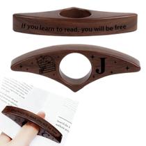 Suporte de página de livro Hatirech personalizado com 26 letras escuras Suporte de página de livro Hatirech personalizado com 26 letras escuras