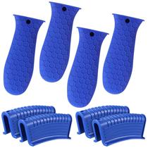 Suporte de panela Patelai Silicone Resistente ao Calor, 8 peças, azul