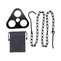 Suporte De Panela Tripé Para Churrasco Ao Ar Livre, Multifuncional, Desmontável, De Aço, Para