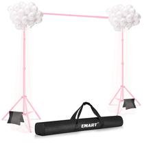 Suporte de pano de fundo EMART 3x2m Photo Studio com acessórios - rosa