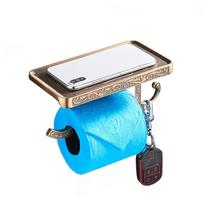 Suporte de papel de banheiro para celular Wokex Antique Zinc Alloy