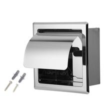 Suporte de papel higiênico Alvinlite embutido em aço inoxidável