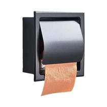 Suporte De Papel Higiênico De Parede Em Aço Inoxidável Preto Fosco, Suporte De Papel Higiênico
