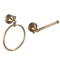 Suporte de papel higiênico Leyden Antique Brass, conjunto de 2 peças