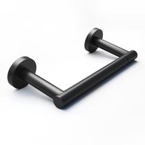 Suporte de papel higiênico POKIM Suporte de parede de banheiro de metal preto Suporte de papel higiênico POKIM Suporte de parede de banheiro de metal preto