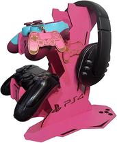 Suporte de para 2 Controles e 1 HeadPhone + Chaveiro mdf