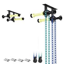 Suporte de Parede 2-Axle com Correntes para Fundo Infinito
