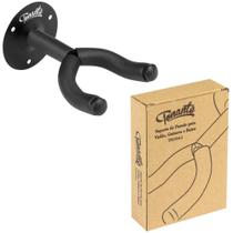 Suporte de Parede Aço Reforçado Gancho Emborrachado Para Pendurar Violão Guitarra Cavaco Baixo Ukulele Cor Preto