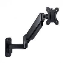 Suporte de Parede Articulado para Monitor de 13" a 32" PCYes, com Pistão a Gás, VESA, Preto - PW01A Suporte de Parede Articulado para Monitor de 13" a 32" PCYes, com Pistão a Gás, VESA, Preto - PW01A