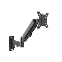 Suporte de Parede Articulado para Monitor de 17" a 32" Ergofirst, Ajuste com Pistão a Gás, Preto - G16-112