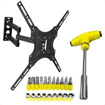 Suporte de Parede Articulado para TV 14 a 55 Polegadas Compatível com Smart TV com Ferramentas Kit