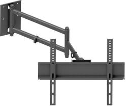 Suporte de parede articulado para tv/ monitor smart de parede com 3 movimentos articulado tela grande 27 a 55 polegada com inclinação