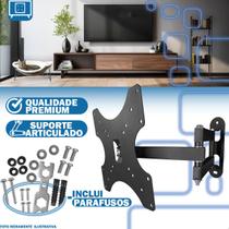 Suporte de Parede Articulado Retrátil para TV 14 a 42 compatível Smart TV LED, LCD, VESA Universal