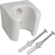 Suporte de Parede Branco ABS para Gatilho de Ducha Higienica Fixador Pistola Esguicho Bidê