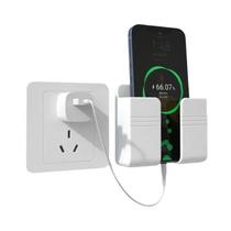 Suporte De Parede Branco Para Celular Com Carregamento, Caixa Organizadora Para Controle Remoto, Suporte De Parede Branco Para Celular Com Carregamento, Caixa Organizadora Para Controle Remoto,