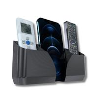 Suporte de Parede com Compartimento Triplo Para Controle Remoto TV ou Ar Condicionado e Celular - ARTBOX3D Suporte de Parede com Compartimento Triplo Para Controle Remoto TV ou Ar Condicionado e Celular - ARTBOX3D