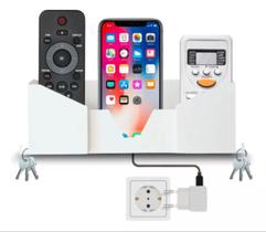 Suporte De Parede Controle Remoto Ar Celular Universal Chave