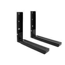 Suporte de parede dobrável ajustável para micro-ondas Komost, kit com 2 unidades