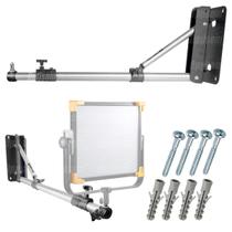 Suporte De Parede E Teto Articulado Para Softbox, Led, Flash Estúdio Greika Wf-806f