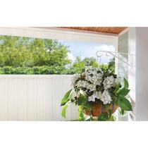 Suporte de parede em aço branco Plant Hook LIVING ACCENTS 38 cm Suporte de parede em aço branco Plant Hook LIVING ACCENTS 38 cm